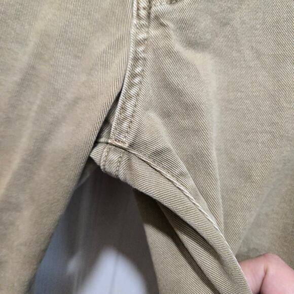 AG Adriano Goldschmied 32x33 Tan Stretch Cotton Straight Leg Pants - Picture 8 of 9